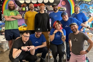 Group photo from AMP's Corporate Volunteer Day