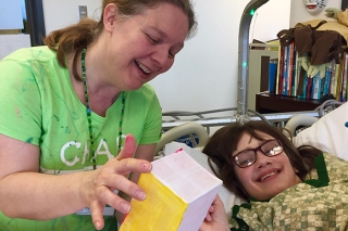 CHAP volunteer at Shriners Hospital