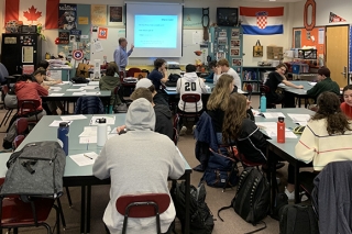 Students in a classroom