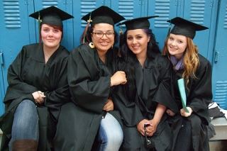 Portland YouthBuilders young women graduates