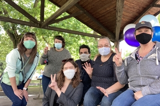 REACH Community Development group in masks