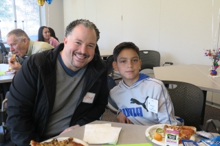 Photo of a man with a boy