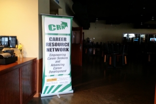 Photo of Career Resources Network signage