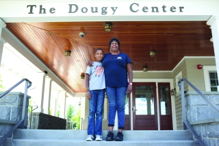 Photo of a mother and son