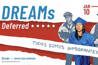 Photo of a flyer for Dreams Deferred