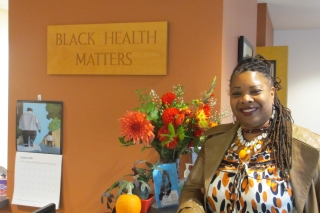 Photo of a Black woman and Black Health Matters