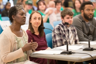 Photo of a public hearing