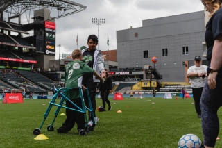 Photo of boys on the soccer field