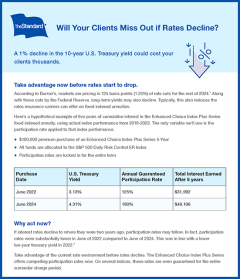 Thumbnail view of Miss Out if Rates Decline flyer