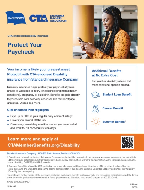 CTA Disability Insurance Flyer