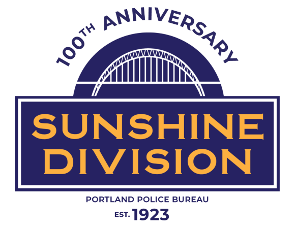 Sunshine Division - Portland Police Bureau Est. 1923 100th Anniversary