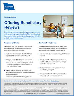 Offering Beneficiary Reviews flyer image